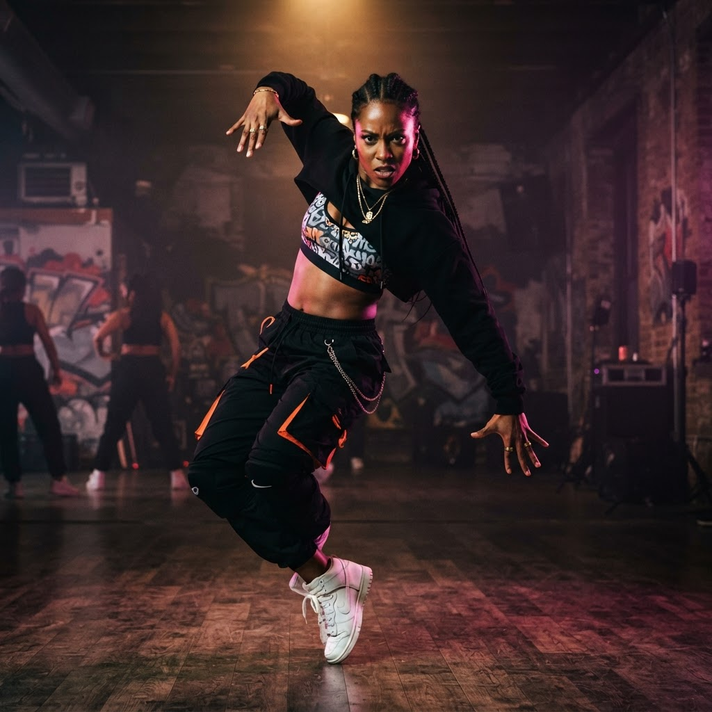Hip Hop movement in a Dance Fit session